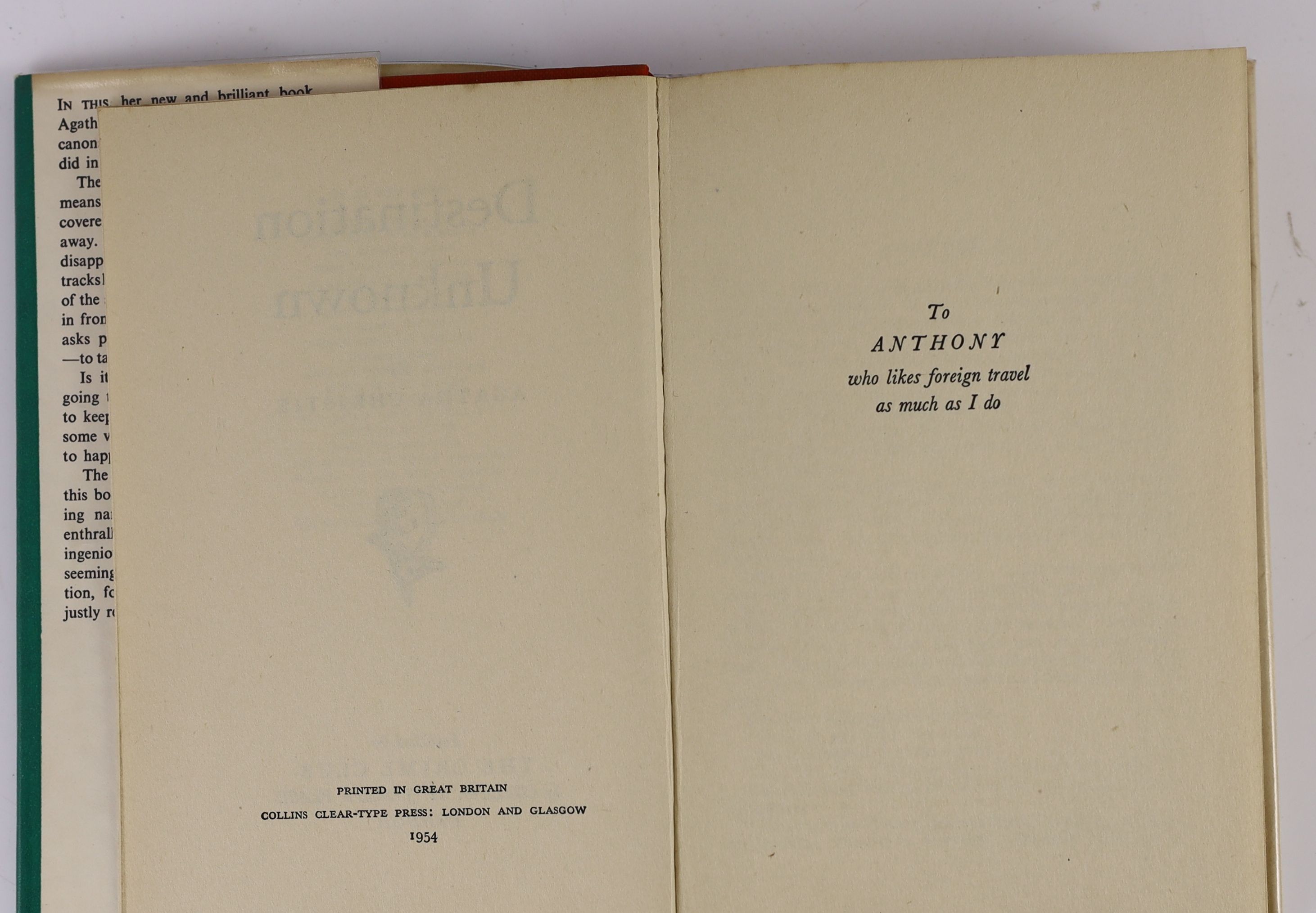 Christie, Agatha - Two works - After the Funeral, 1st edition